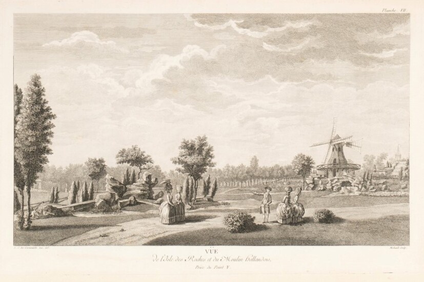 CARMONTEL. Jardin de Monceau près de Paris.... Paris, 1779. 1 vol. in-folio