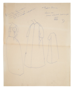 [CASSINI-KENNEDY FASHIONS] An important archive of original drawings, correspondence, annotated clippings, and workshop ephemera related to the development of Cassini's fashions for Mrs. Kennedy as First Lady.