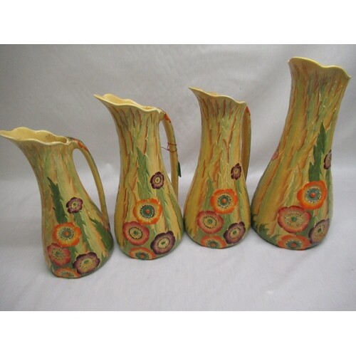 Carlton Ware Australian Design set of three graduated jugs, ...
