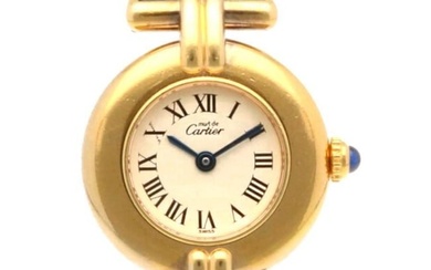 Cartier Must Vermeil Colize Gold Plated 590002 Ladies Watch Pre-Owned