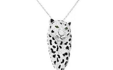 Cartier style Diamond Pendant Necklace