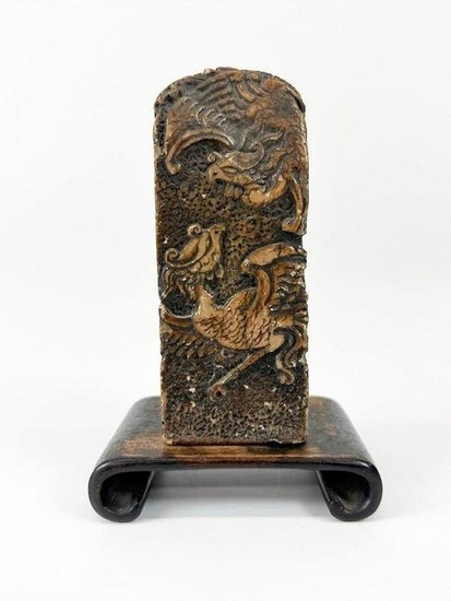 Carved Soapstone Seal Stamp