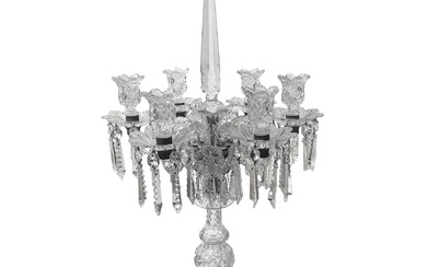 Chandelier à 6 lumières en cristal de Bohême, XVIIIe siècle h cm 75 x cm...
