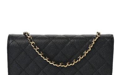 Chanel Caviar Quilted Wallet on