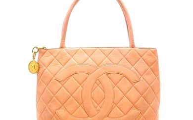 Chanel Medallion Lambskin Leather Tote Bag