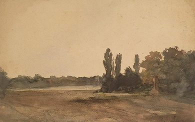Charles Warren Eaton (Attributed) Watercolor on Paper 10.5" x 14.5"