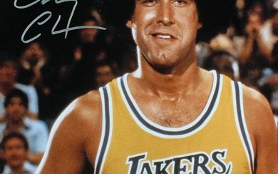 Chevy Chase Fletch Signed 16x20 Vertical Afro Photo Silver Sig BAS Wit