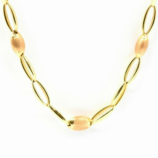 Chimento 18k Yellow & Rose Gold Oval Link Chain