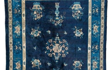 Chinese Blue and White Carpet