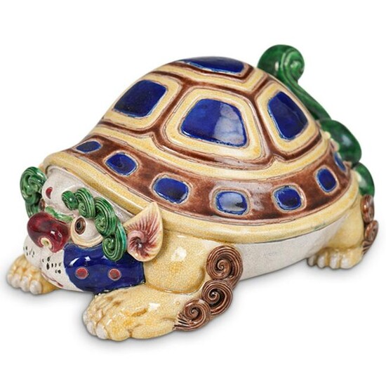 Chinese Ceramic Foo Dog Turtle