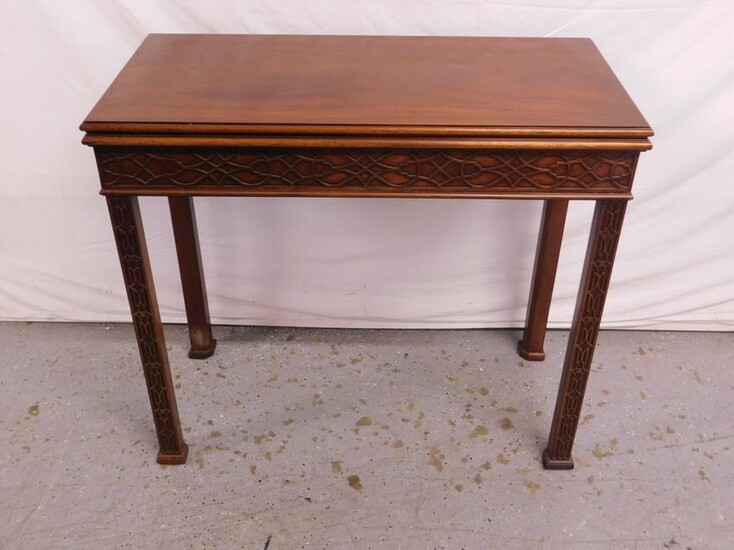 Chinese Chippendale Style Game Table