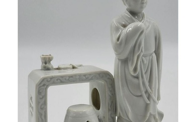 Chinese Cultural Revolution Blanc De Chine Porcelain Figure