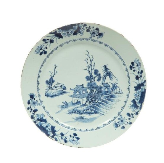 Chinese Export Blue and White Porcelain Charger