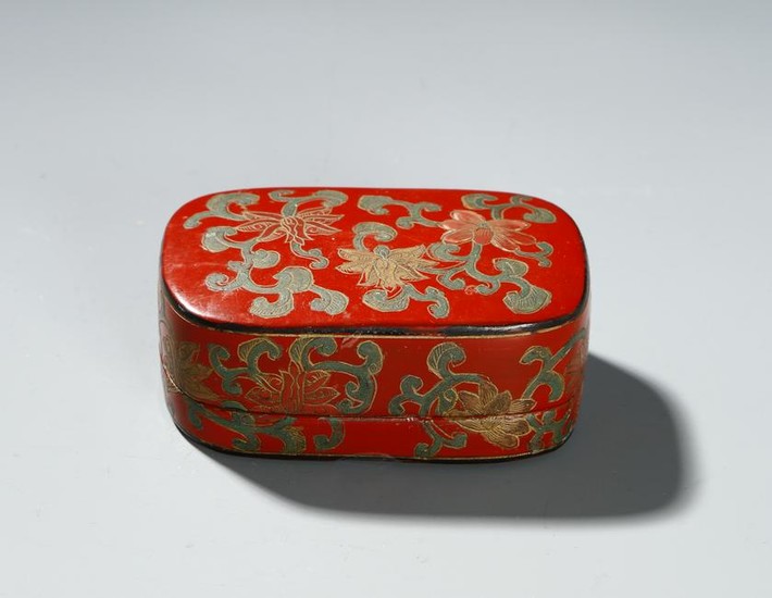 Chinese Lacquer Box and Cover