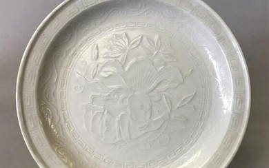Chinese Ting Ware Molded Dish, Song Dynasty
