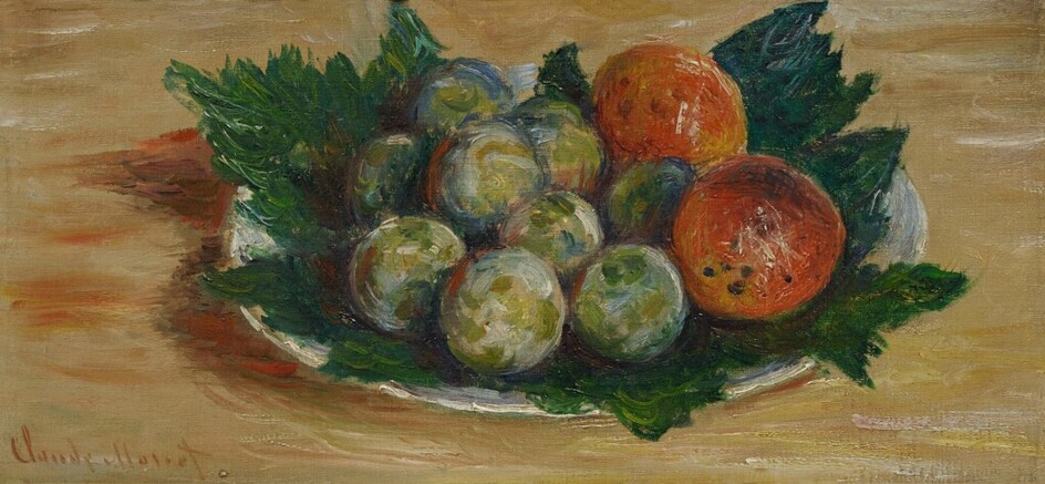 Claude Monet Prunes et abricots