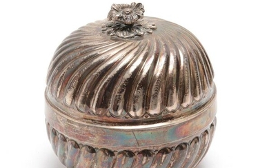 Continental 900 Silver Round Covered Box