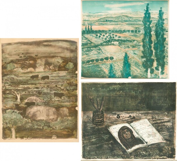 DIMITRI PAPAGUEORGIU (1928 / 2017), Bodegón y paisajes