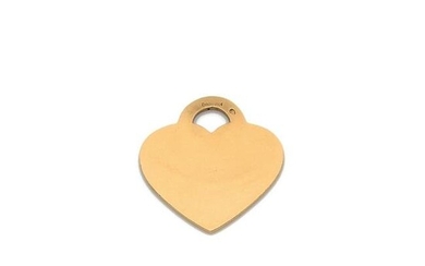 DINH VAN Heart-shaped pendant in 18K yellow gold
