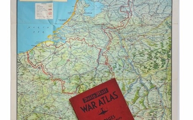 Daily Mail War Atlas 32 Pages - Fully coloured Map 1940