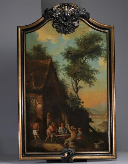David III RYCKAERT (1612-1661) att. Oil "inn scene"