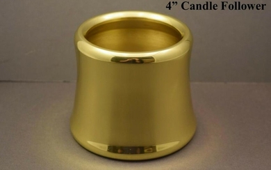 Details about New Solid Brass 4" Candle Follower for