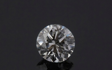 Diamant rond taillé en brillant moderne pesant... - Lot 22 - Chayette & Cheval