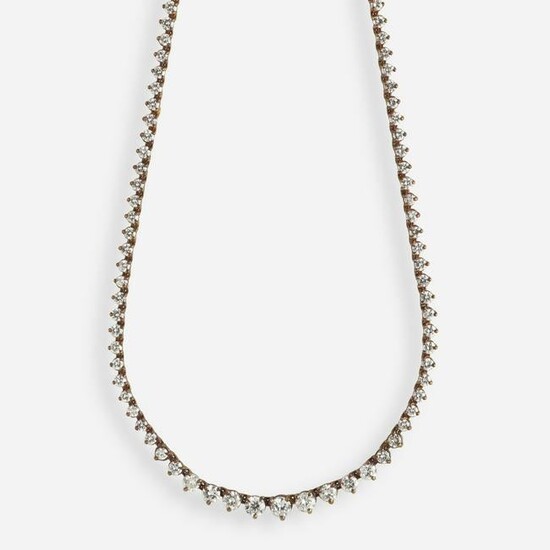 Diamond line necklace