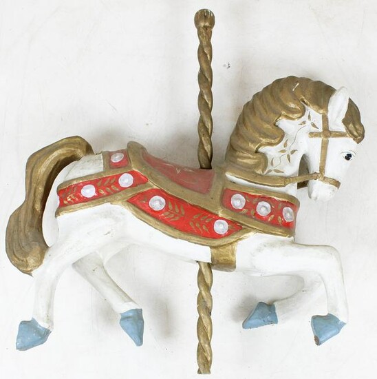 Early 20th c Paper Mache Carousel Horse