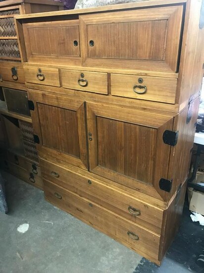 Early 20thC Japanese Tansu Cabinet