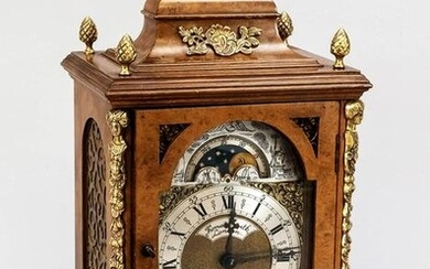English table clock, 20th cent
