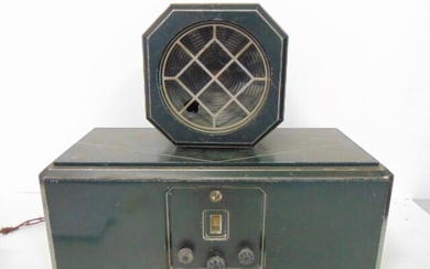 Eveready AC Model 2, Radio and Speaker, Cast aluminum