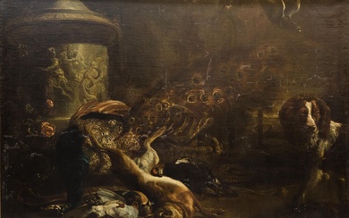 FLEMISH SCHOOL (18th century) "Hunting still life"