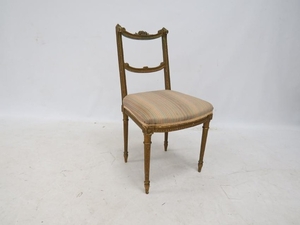 FRENCH CARVED AND GILT BALLROOM CHAIR