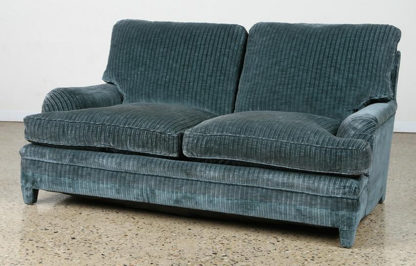FRENCH CURVED ARM SOFA MANNER OF JANSEN C.1950