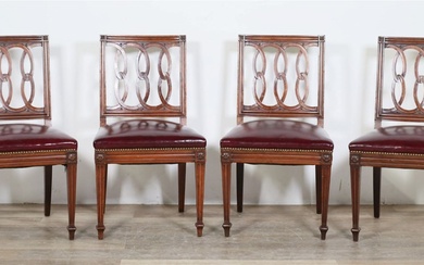 Four Italian Neoclassical Style Dining Chairs