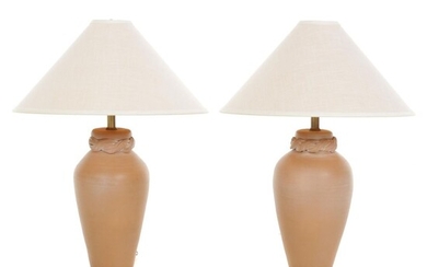 Frederick Cooper Pottery Lamps, Late 20th Century