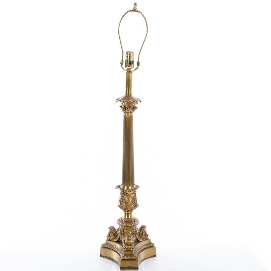 French Style Brass Lamp, 20th Century EV1DJ