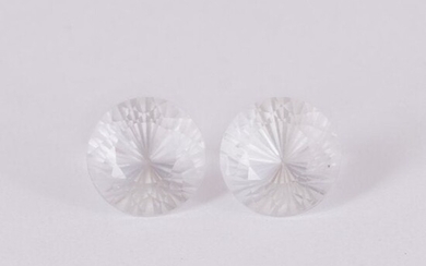 GFCO Certified 5.35 ct. Pair of White Topazes - BRAZIL