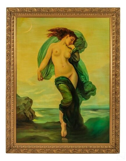 Gardani 20C Neoclassical Style Nude Venus Painting