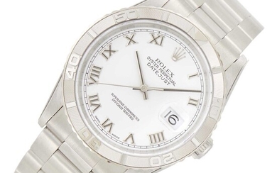 Gentleman's Rolex Stainless Steel 'Oyster Perpetual DateJust Turn-O-Graph' Wristwatch, Ref. 16264