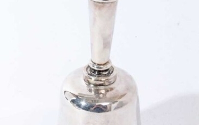 George V silver handled table bell of typical form (Chester 1912)