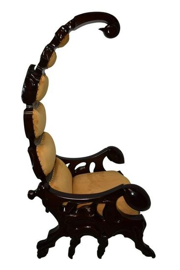 Giant Scorpion King Chair with Yellow and Brown Colors