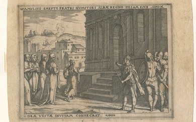 Giovanni Battista Fontana (1541-1587) Amulius dedicates his daughter to Vesta,...