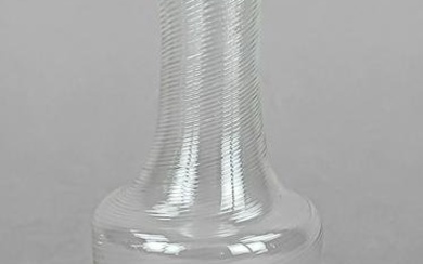 Glass bottle, 19th c., round s