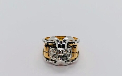 Gold and diamond ring Circa 1950