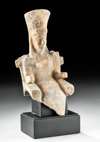 Greek Archaic Terracotta Seated Goddess Kybele?