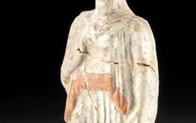 Greek Canosan Polychrome Figure of a Woman