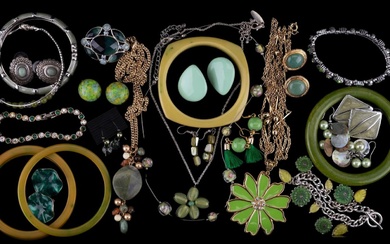 Green Colored Costume Jewelry