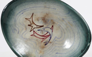 Gwen Lux Stonelain Art Pottery Dish